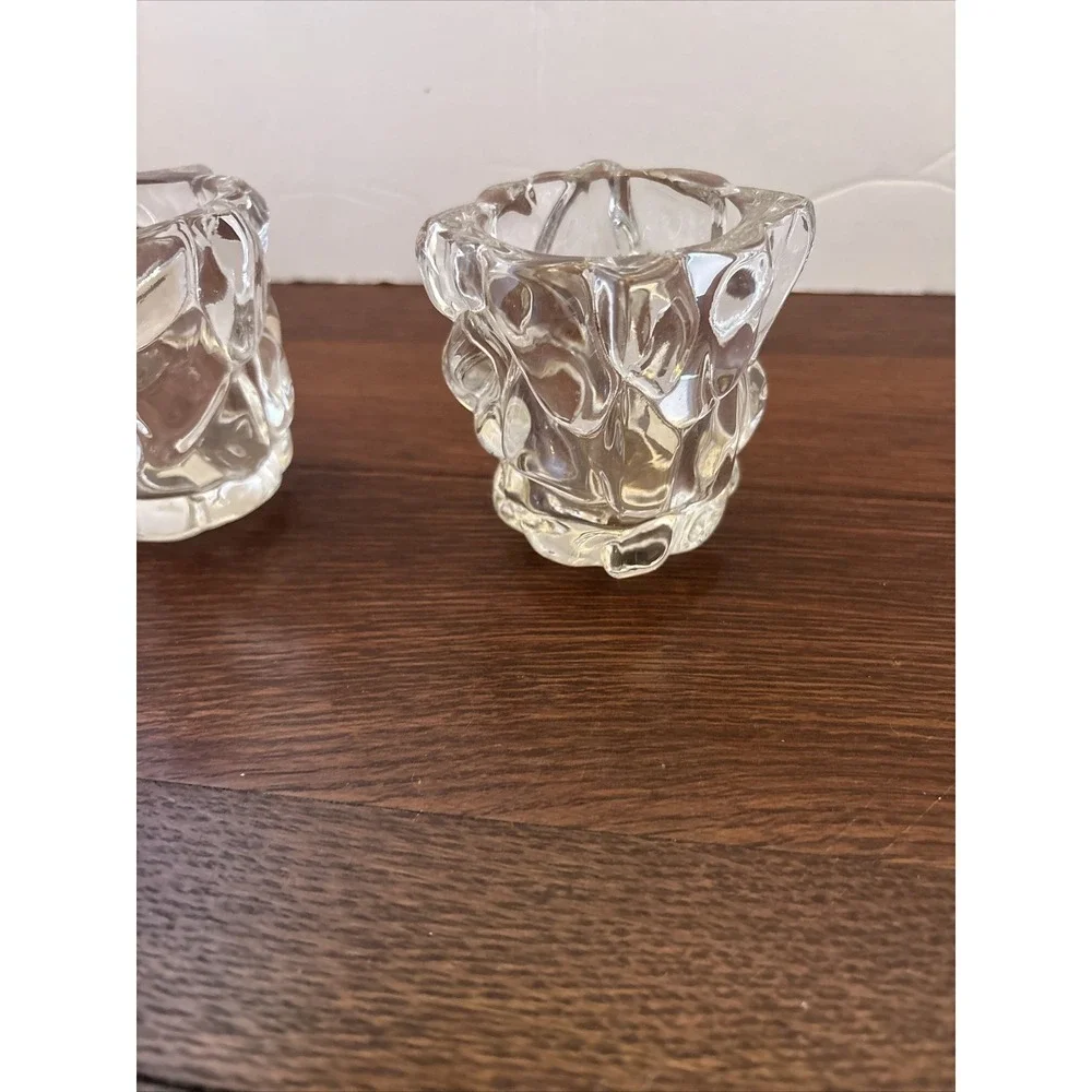 PartyLite Pair of Glacier Votive/Tealight Candleholders - Picture 2 of 7